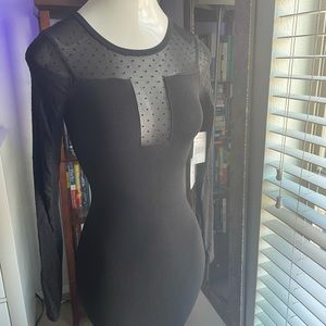 Good American Black Mesh Dress Size “1”